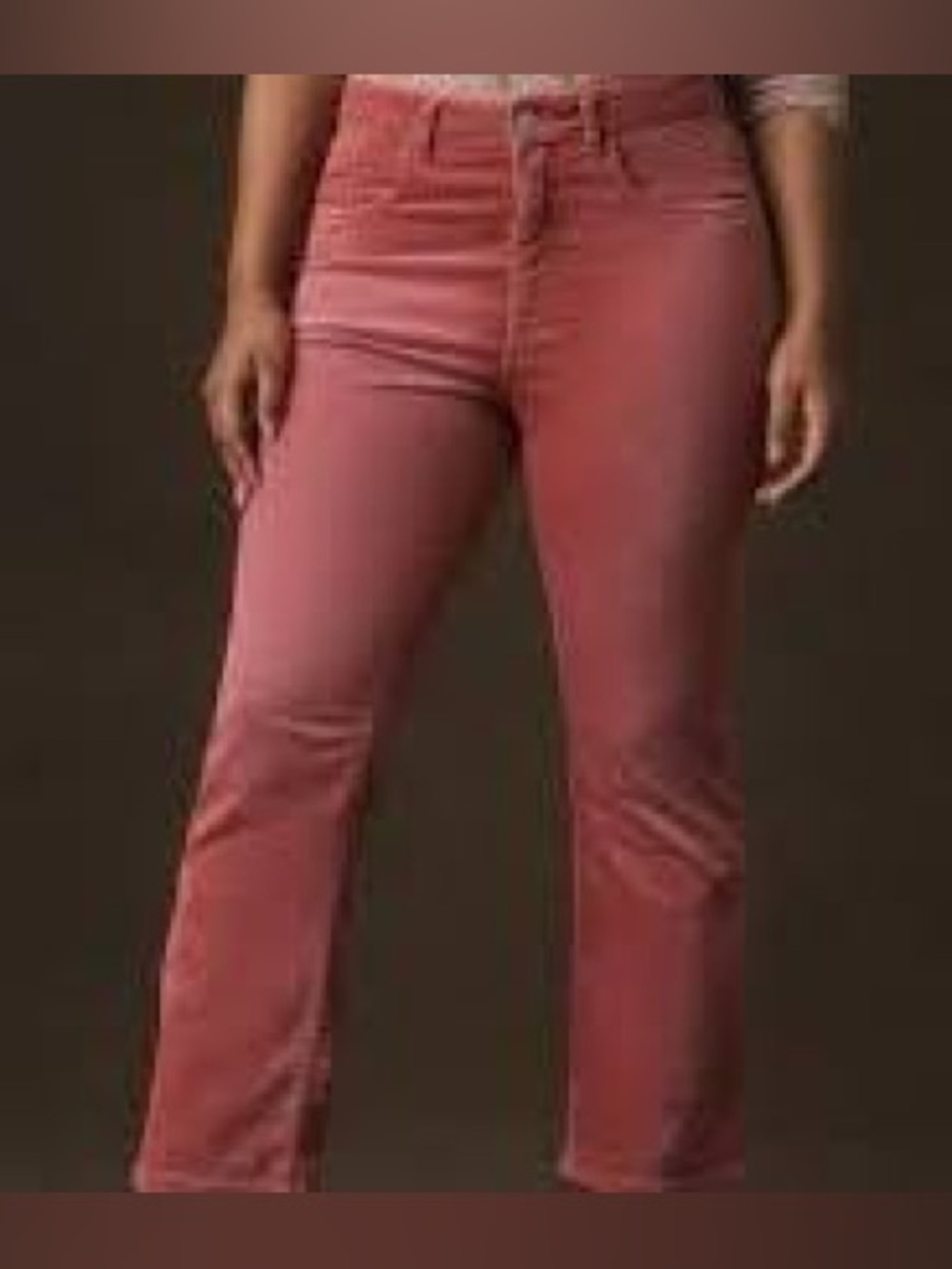 Anthropologie Pilcro YaYa Corded Pant Rose 27”